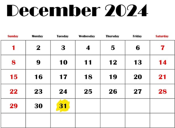 calendar year-end 2024